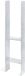 GAH Alberts H-paalhouder staal grijs 121 mm breed