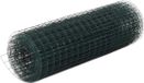 vidaXL - Kippengaas - 25x0,5 m - staal - met - PVC - coating - groen