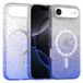 Coverzs Recycled Magsafe hoesje geschikt voor iPhone 17 Air - Magsafe telefoonhoesje - Glitter hoesje - Schokbestending