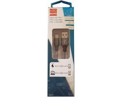 M500 Oplaadkabel en gegevens met USB-adapter type C 2.4 A - Aluminium connectoren, versterkte gevlochten kabel 1,5 m