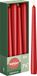 Bolsius - Gladde dinerkaarsen taps - Rood - 8 stuks