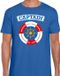 Bellatio Decorations Kapitein Blauw Heren Verkleed T-shirt S