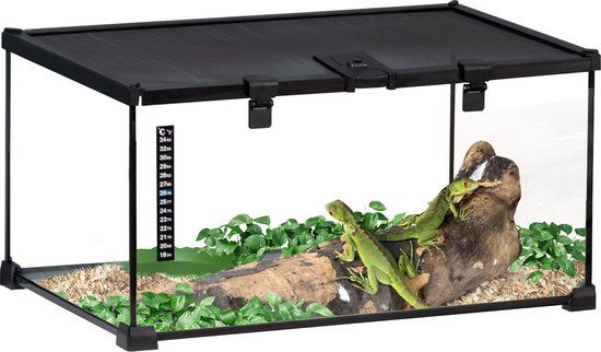 PawHut Terrarium mit abschließbarem Meshdeckel D40-015V01