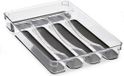 Merkloos Drawer Organizer Grey Transparent Plastic Silicone (23,3 x 4,5 x 32,7 cm)