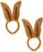 Diadeem met oren - 6x stuks - bruin