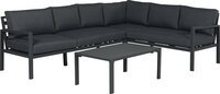 Garden Impressions - Lexinton loungeset - verstelbaar - aluminium - zwart