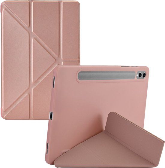 iMoshion Origami Bookcase Tablet Hoes - Samsung Galaxy Tab S9 - Rosé goud