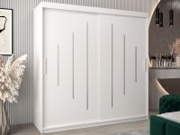 YORKNEW Armoire 2 portes coulissantes 200 cm blanc