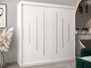 YORKNEW Armoire 2 portes coulissantes 200 cm blanc