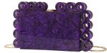 Sac de soirée en marbre pour femmes avec bandoulière
