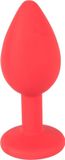 Colorful You2Toys – Siliconen Buttplug Sierlijk en Flexibel Maat S – Rood