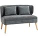 Mobliva Canapé 2 Places Gris Chenille
