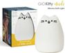 InnoGIO GIOKitty Midi lampe en silicone blanc