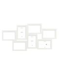 DEKNUDT FRAMES Fotolijst – wit – voor 7 foto's – foto 10 x 15 cm – om op te hangen – S68UC1P7 – formaat fotolijst 32 x 64 cm