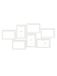 DEKNUDT FRAMES Fotolijst – wit – voor 7 foto's – foto 10 x 15 cm – om op te hangen – S68UC1P7 – formaat fotolijst 32 x 64 cm