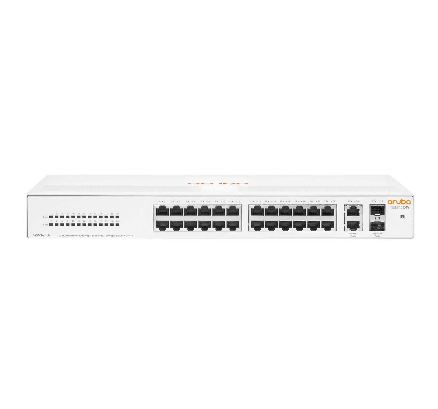 Aruba Instant On 1430 26G 2SFP Unmanaged Switch