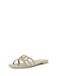 GUESS Elyho2 platte sandalen voor dames, Crème