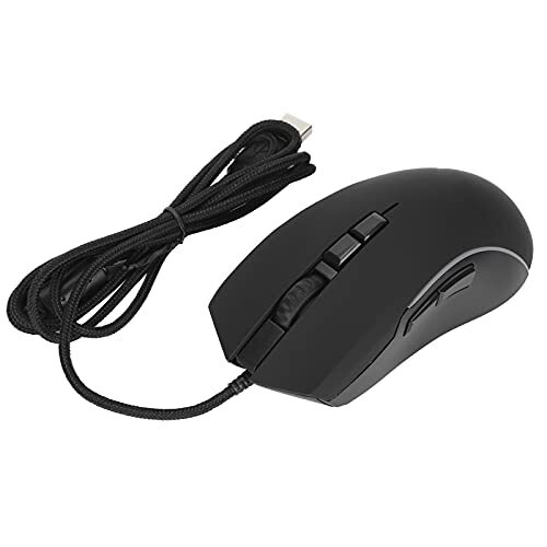 banapo Gaming muis, stille muis muis gamer computer muizen draagbare RGB muis met snoer voor thuiskantoor school voor notebooks/desktops/pc tablets/smart tv's/telefoon