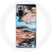 Maniacase Etui voor Xiaomi Redmi Note 10 Pro Oden en Rayleigh One Piece Anime Manga