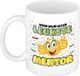 Bellatio Decorations cadeau mok voor mentor - grappig - keramiek - 300 ml - meesterdag