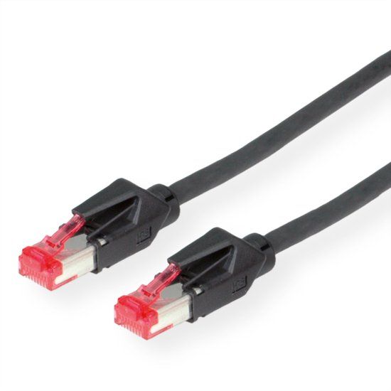 ROLINE Dätwyler S/FTP Patchkabel Cat.6 (Class E) 10 m Zwart