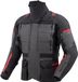 Rebelhorn Cubby 5 veste moto textile imperméable - Gris foncé/noir/rouge - Taille M