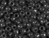 Japanse rocaille kralen, ondoorzichtig, zwart, 2,2 mm, 11/0, 100 g