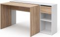 Vicco Ben Bureau – 145 x 46.4 cm Blanc/Sonoma
