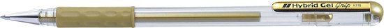 Pentel Gelschrijver K118 Grip medium goud | 12 stuks