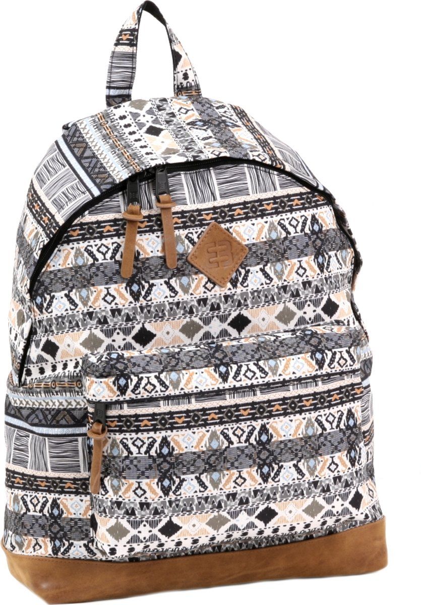 Enrico Benetti Granada 54523986 Rugzak School Aztec Zwart Wit Polyester