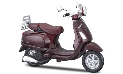 Maisto Die Cast 39540-16887 compatibel met Vespa LXV, metallic donkerrood, 2013, 1:18, kant-en-klaar model