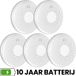 Aroha Safety Pro Combimelder - 10 jaar batterij - Rookmelder & Koolmonoxidemelder - CO melder & Brandmelder - 5 set