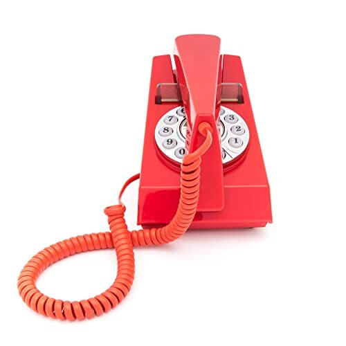 GPO GPOTRMR TRIM Telephone Desktop Push-Button Telephone (Red)