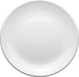 SECO Ronde witte melamine plaat, duurzaam en krasbestendig - 9"/23cm