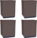 vidaXL Plantenbakken 4 st 30x30x37 cm polypropeen bruin