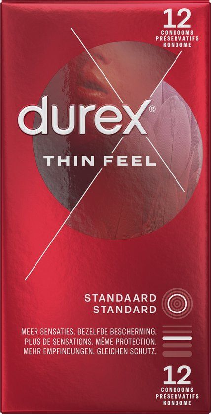 Durex Thin Feel Condoms - 12 Count