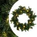vidaXL - Couronne de Noël - Vert - 30 cm - PVC et PE