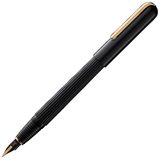 LAMY imporium vulpen 060 – vulpen met matzwart PVD-gecoat lichaam, vergulde clip en 14 kt bicolor gouden penpunt – M