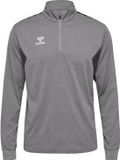 Hummel Hmlauthentic Half Zip Sweatshirt Hommes Gris Mélangé L