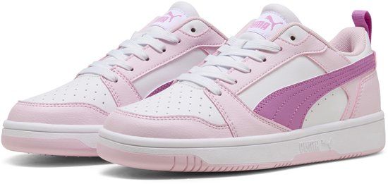 PUMA Rebound V6 Lo Jr Unisex Sneakers - Pearl Pink-Mauve Pop-PUMA White