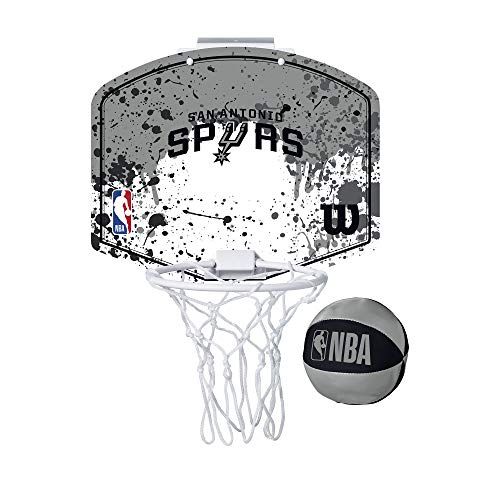 Wilson Mini basketbalkorf NBA Team Mini Hoop SAN ANTONIO SPURS - kunststof - grijs