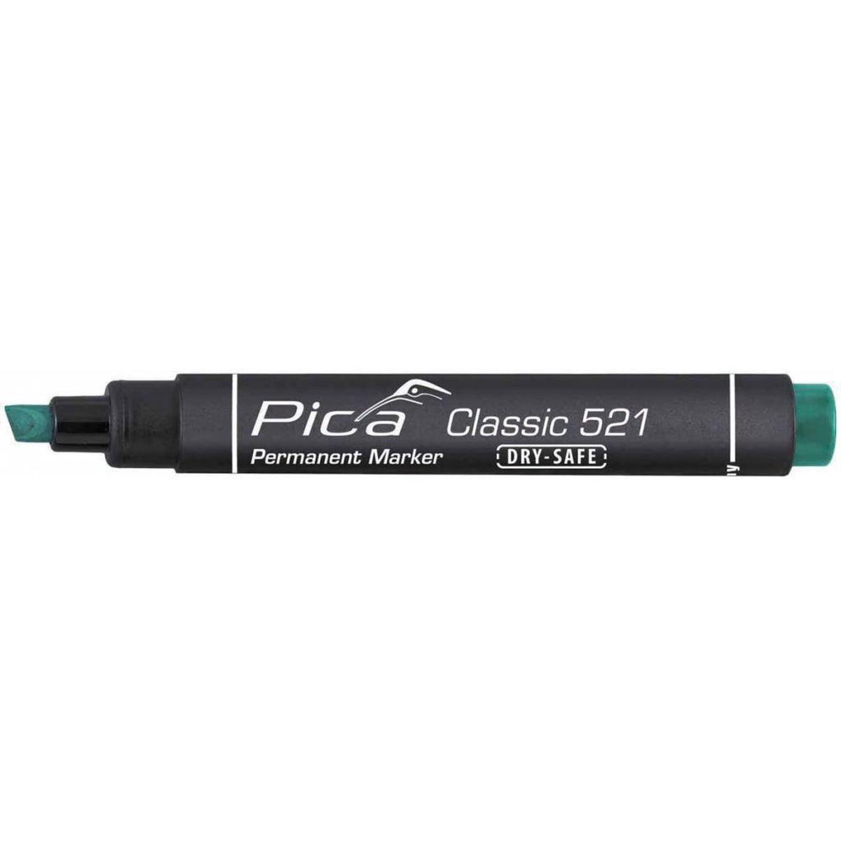 Pica Classic Dry-Safe permanent marker groen 2-6 mm beitelvormig