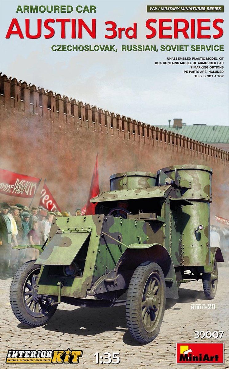 MiniArt MIN39007 WWI 1:35 - Austin Gepantserde Auto (Sovjet-dienst)
