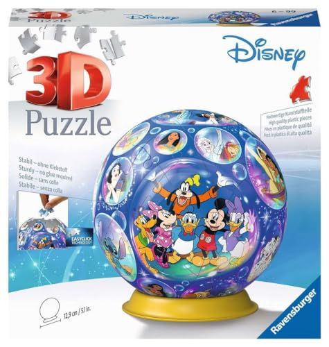 Ravensburger 3D Puzzle 11561 - Puzzelbal Disneyfiguren