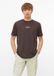 s.Oliver T-shirt XL donkerbruin katoen korte mouw ronde hals logo print aansluitend mannen