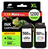 Solidchoice - Cartouches d'encre recyclées pour Canon 560XL et 561XL
