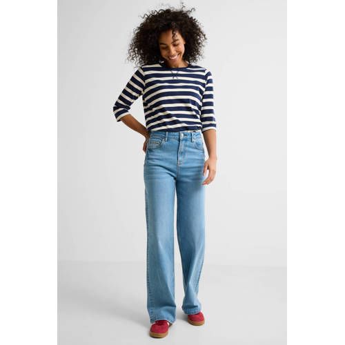Anytime Light Blue High Waist Wide Leg Jeans