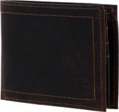 H.I.S Cuir portefeuille Portefeuille à rabat Brown brun