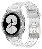 Wigento Samsung Siliconen horlogeband voor de Galaxy Watch 5 40mm, met geïntegreerde behuizing