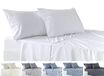 Todocama 4-delige beddengoedset, hoeslaken, dekbedovertrek, 2 kussenslopen, 50 x 80 cm, voor bedden met 90-90 x 190/200 cm, wit